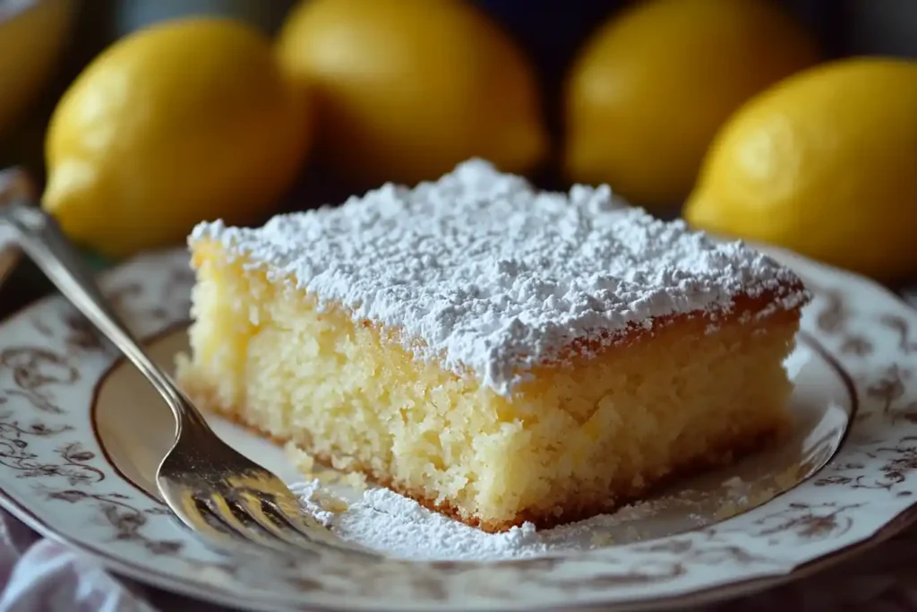 Lemon kefir pound cake with glaze