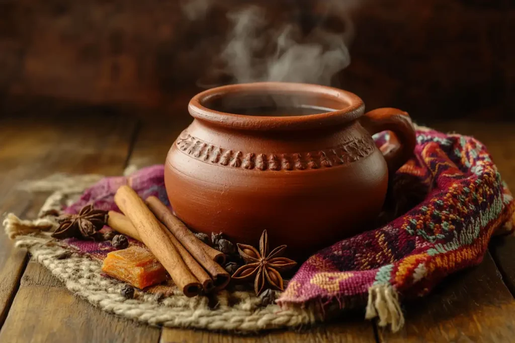 Steaming Café de Olla with Piloncillo and Spices