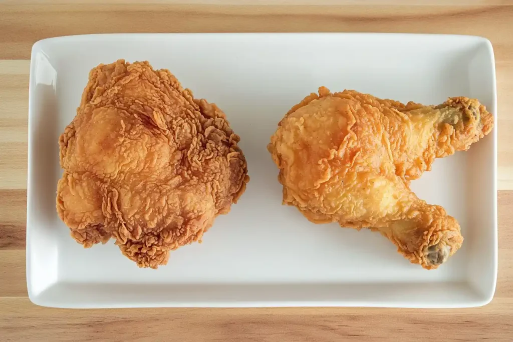 Flour vs. Cornstarch Coated Chicken Comparison.